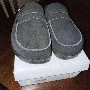 Men's Black Suede Loafers